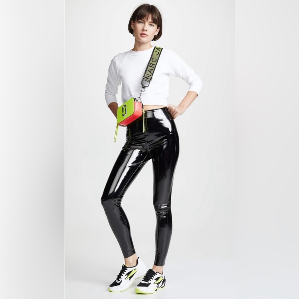 NWT Commando Shiny Black Faux Leather Leggings